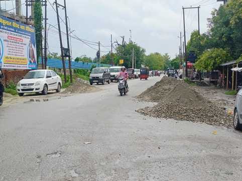Footpaths were built to deal with traffic jams, illegal parking became a hindrance
