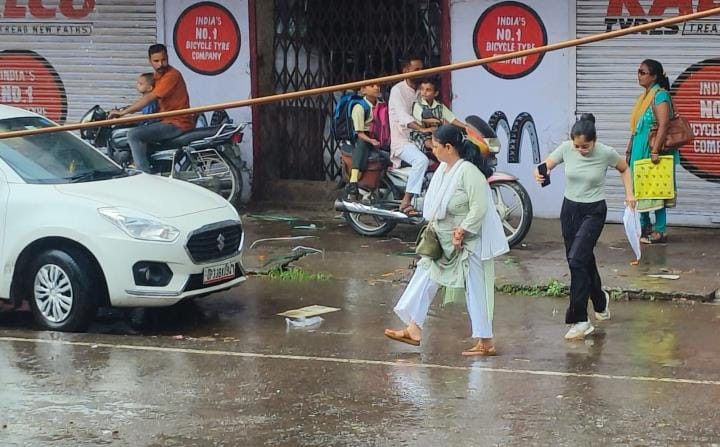 Rain brought relief from heat, but waterlogging caused problems