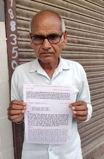 The court gave the verdict in his favor 6 years ago, the system has not been able to get him a house till date