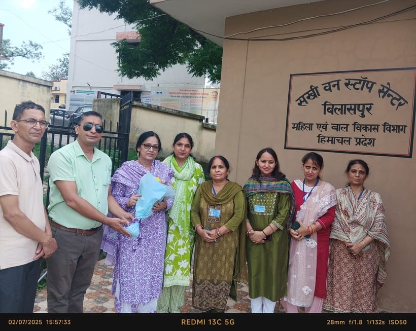 Vidya Negi inspected the One Stop Center Bilaspur