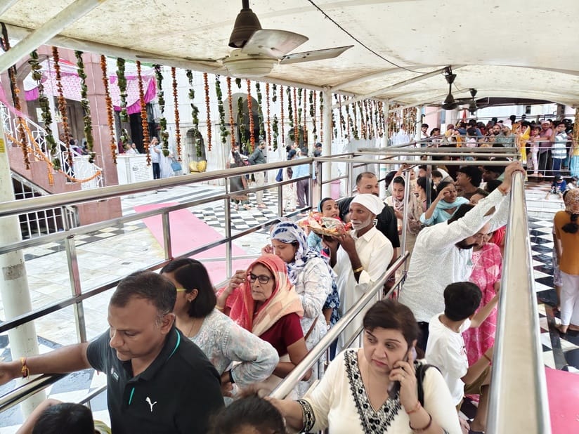 Celebrated the manifestation of Maa Jwala, offered 56 offerings