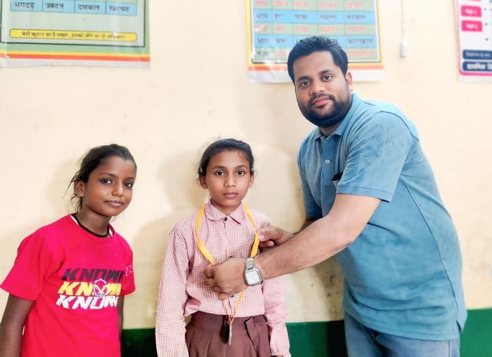 Two girl students of Khanjananagar village selected in sports college