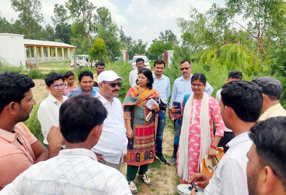 The road to reach the cowshed will be widened, BDO inspected it