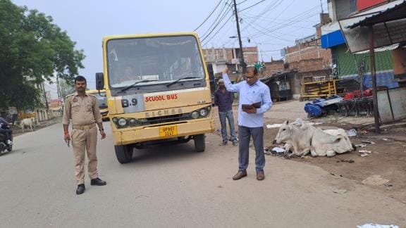 Two substandard school buses seized, 11 challaned