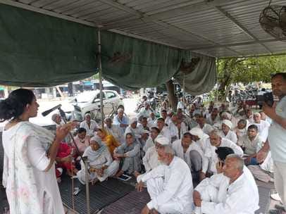 Kisan Morcha targeted the policies of the government