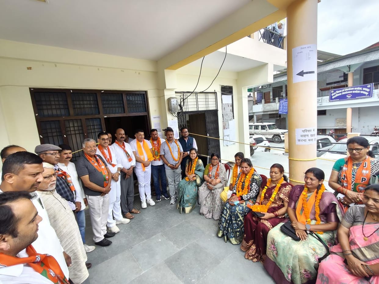 Official candidates of BJP filed their nominations