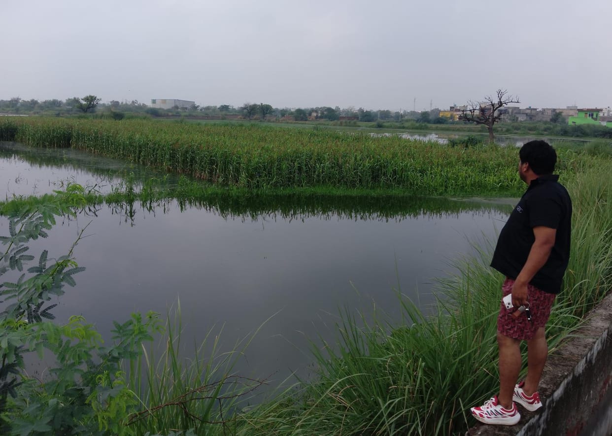 stp line burst water in fields