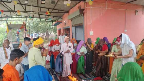 Sankirtan and Bhandara organized