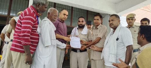 Rural chowkidars demonstrated for their demands