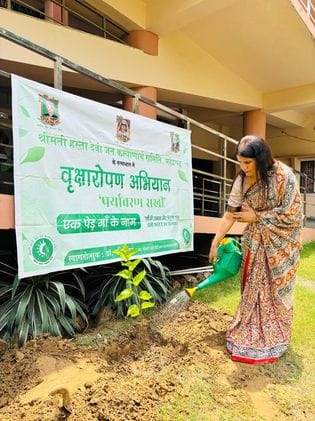 The target was to plant 10 thousand saplings