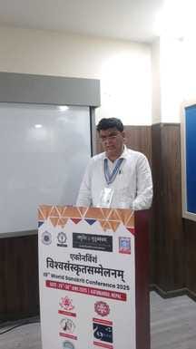 Dr. Pramod Kumar, a teacher of Jandheri Government School, presented a research paper in Kathmandu