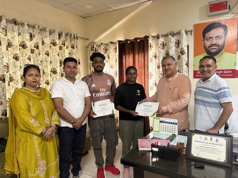 Judo instructors who came for internship took 60 days training at Dronacharya Stadium