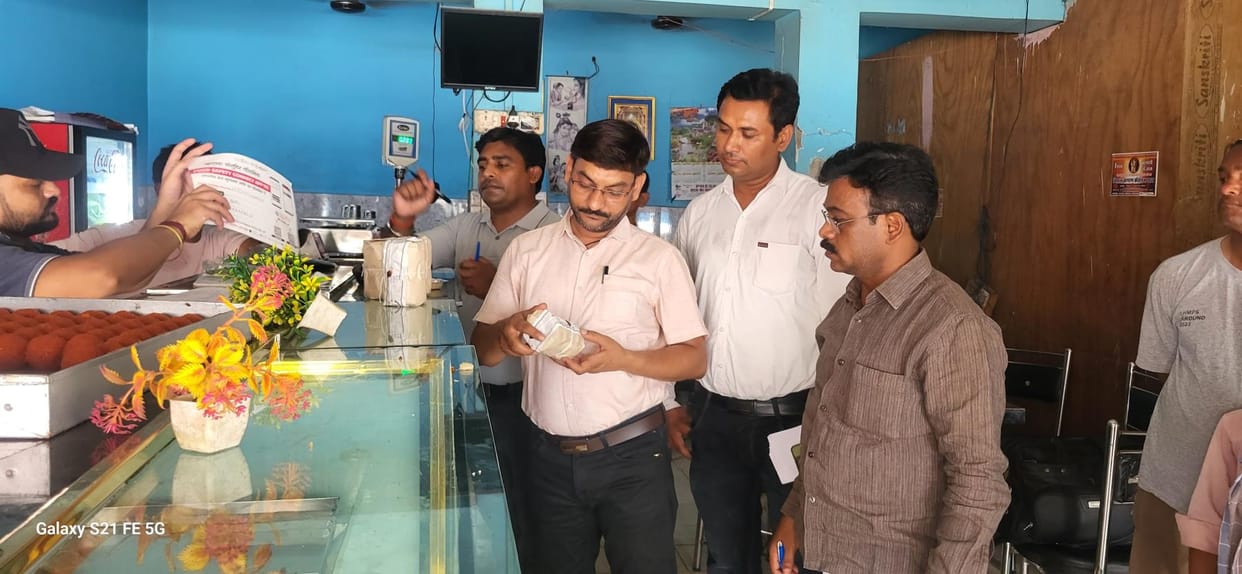 The food team took samples of cheese from three shops