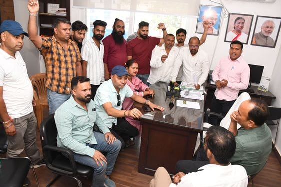 Councillors angry with the neglect staged a protest at the Municipal Commissioner's office