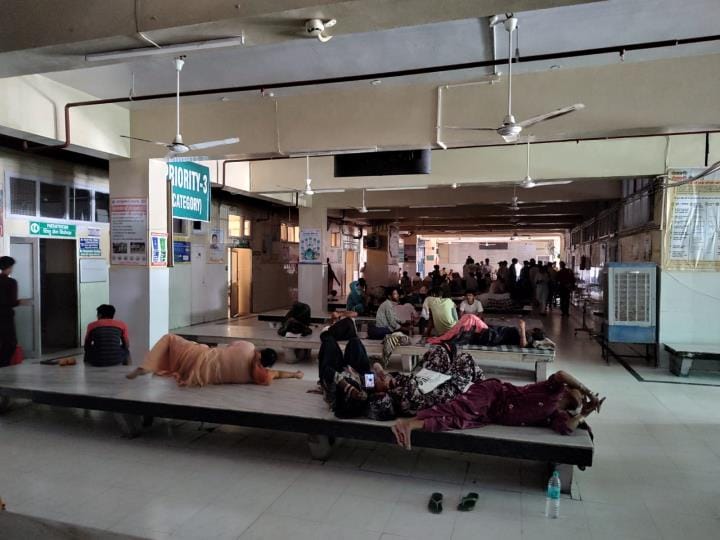 Power cuts troubled them and heat made them cry, patients sat without fans