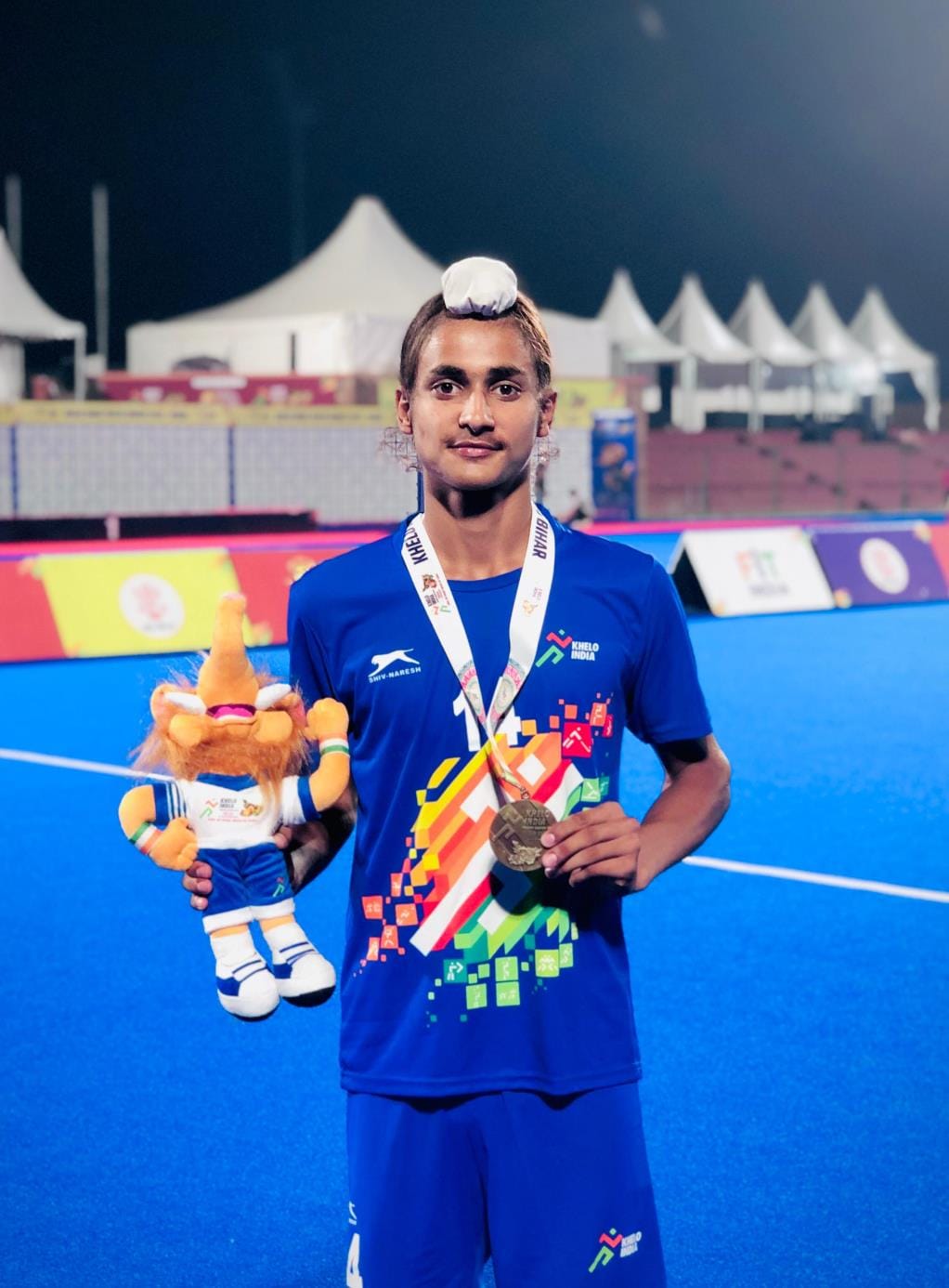 Gurdial Singh won gold medal in national hockey tournament