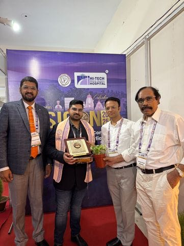 Dr. Shikhar Bajpai honored in Orissa for caring for the elderly