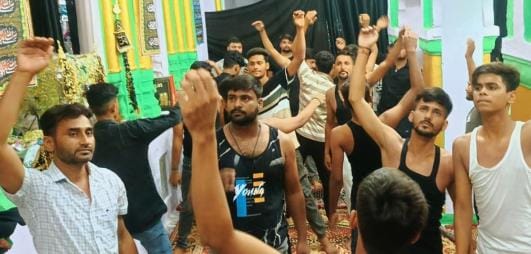 Nikla procession in Turabkhani on Muharram