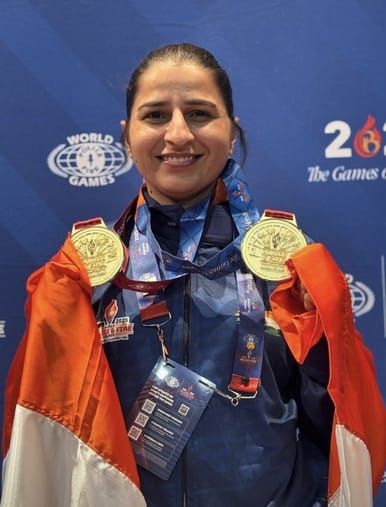 Seema won two gold medals in World Police and Fire Games