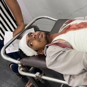 A youth was attacked with sharp weapons and stones were pelted at his house