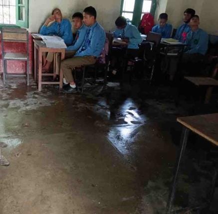 Tejam's school with a leaky roof is asking questions