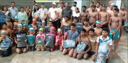 Sai Krishna, Swastika, Raj and Prince showed their talent in swimming