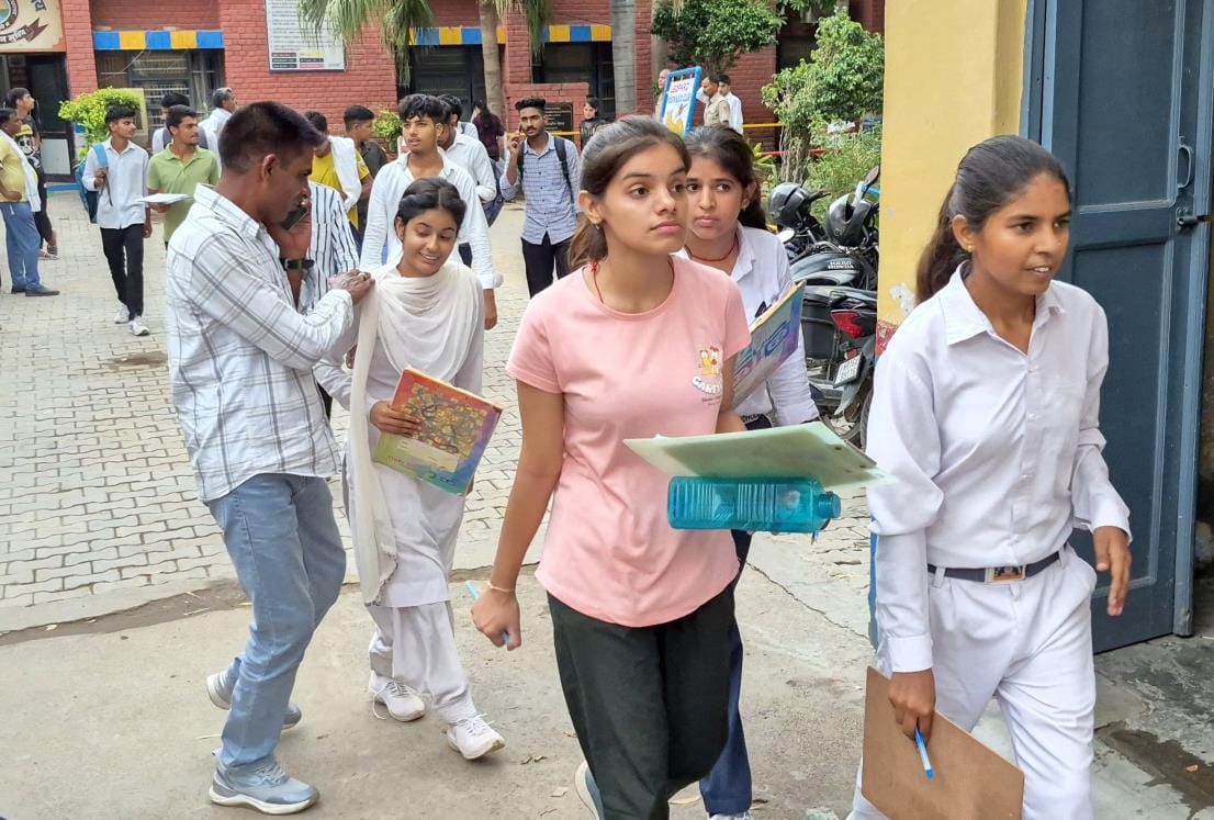The 12th re-appear board exam was completed without any cheating in the district