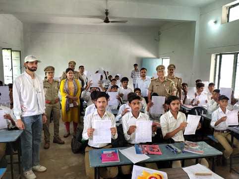 Satyam won first place in painting and Vaibhav won first place in quiz