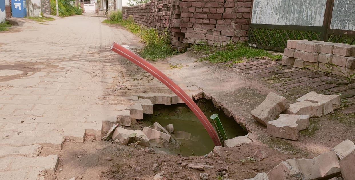 pits on road