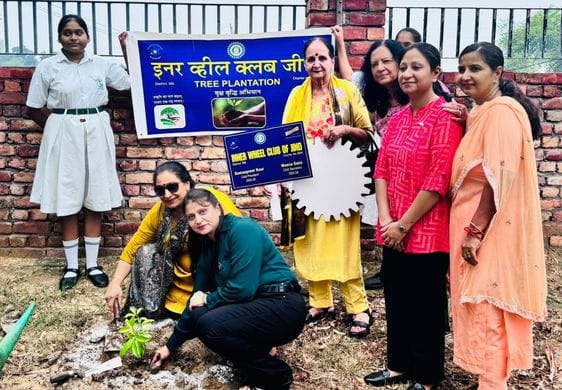 Inner Wheel and Rotary Club planted trees