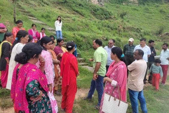 Municipality Chairman visited Bhattigaon Ward