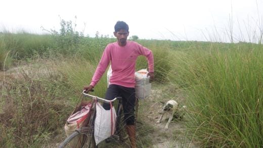 The closure of Dhemwa Ghat road affected the milk-khoya trade