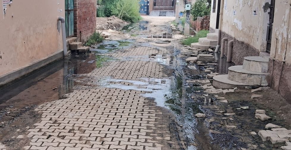 Wards are getting filled with water due to lack of attention to level while constructing streets