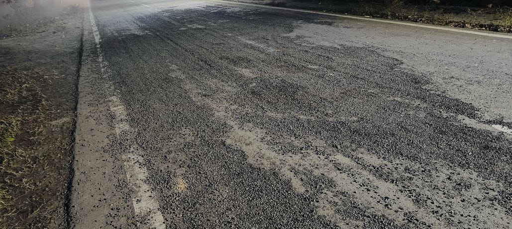 Rain created holes in the promises made regarding improvement of roads