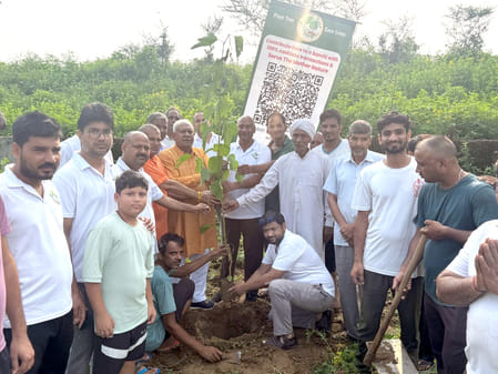 101 plants were planted at Patikara crematorium