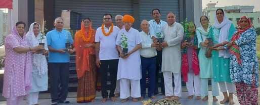 Plants were distributed as prasad