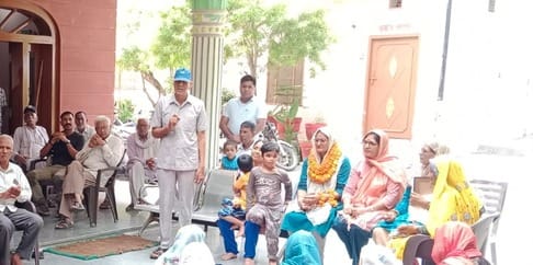 Sharmila, bronze medalist in boxing, was welcomed in the village