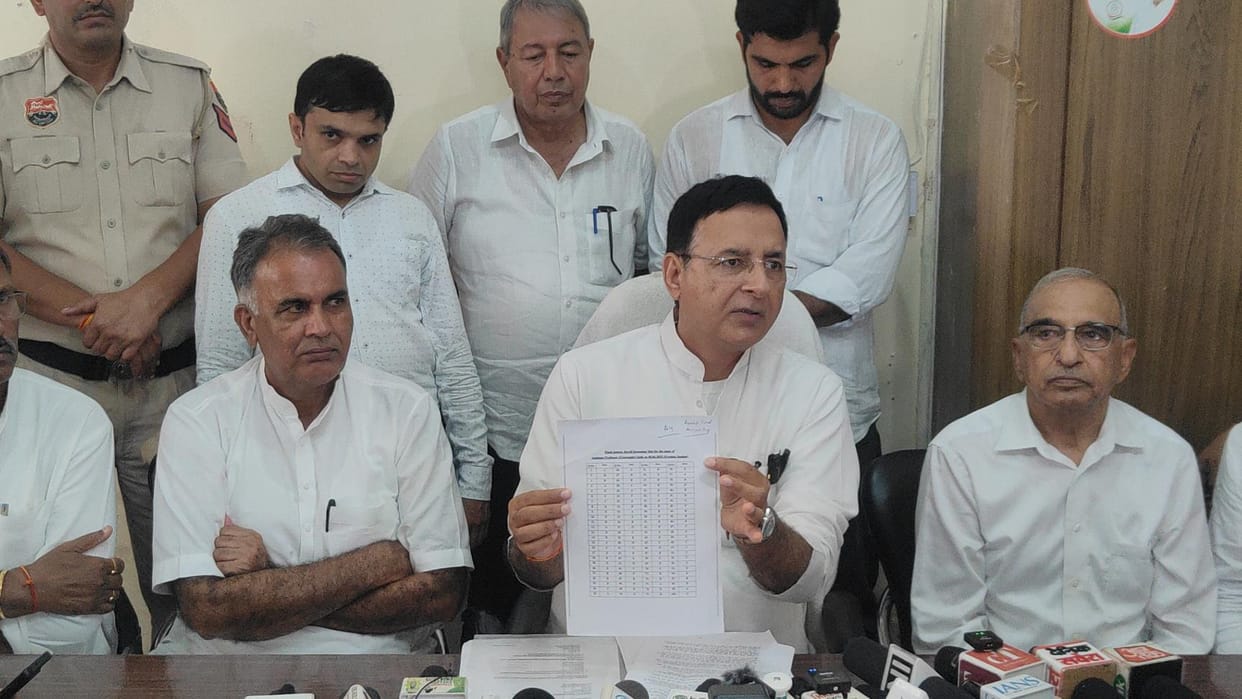 Question marks on 49 questions in HPSC Assistant Professor Geography recruitment: Randeep Surjewala