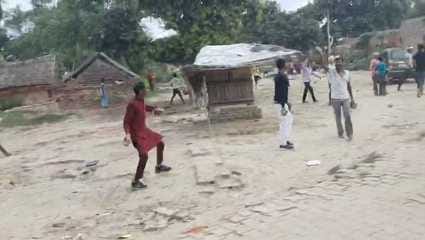 Bricks and stones were thrown at the Tajiadars, two injured