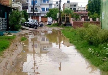 The budget was approved four months ago, till now neither drains nor roads have been built