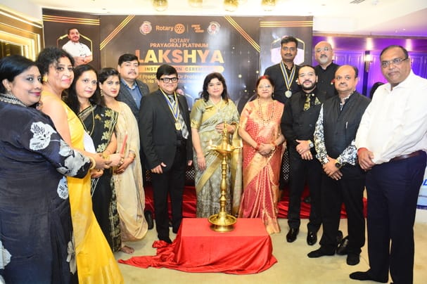 Dr. Pratik became the president of Rotary Platinum and Sanjay became the secretary