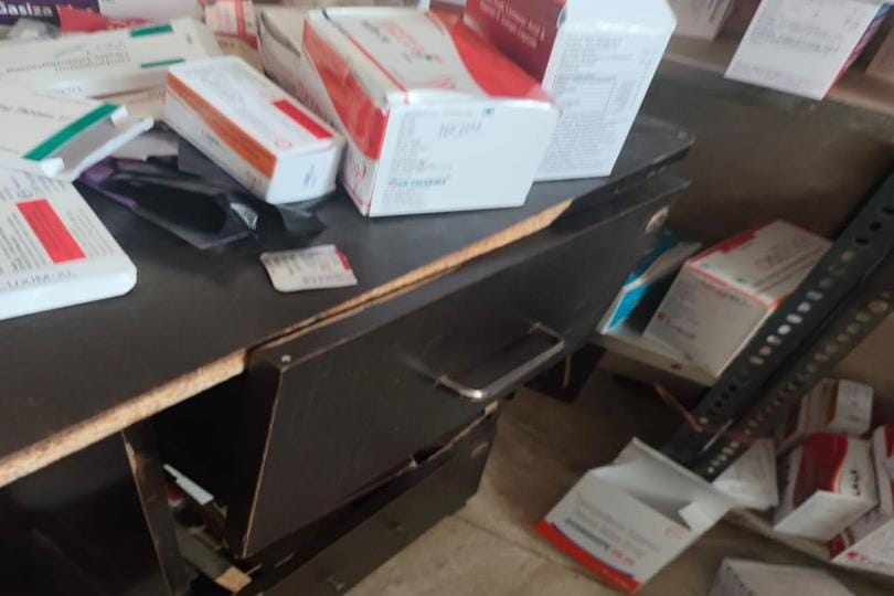 Seven and a half thousand rupees stolen from the clinic's pharmacy