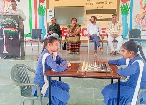 Lakshmi and Shivani got first place in chess competition