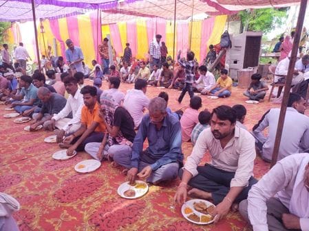 Panchmukhi Hanuman Temple's 19th anniversary and Bhandara organized