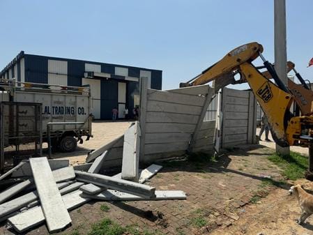 Demolition in two illegal colonies in Bahujmalpur