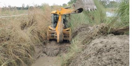 Farmers raised money to clean the canal