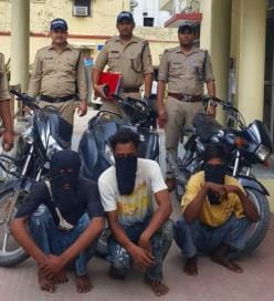Three arrested with two stolen bikes and a scooter