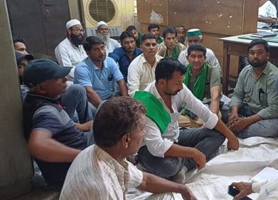 Farmers staged a sit-in protest over electricity problems