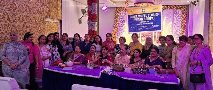 Vibha Kumar became the head of Inner Wheel Club of Swarna