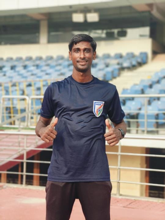 Debujeet singh yadav passed football referee exam